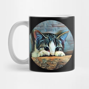 Cheerful floppy cat Mug